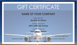 travel certificate template