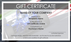 Auto Repair And Maintenance Gift Certificate Templates Easy To Use Gift Certificates