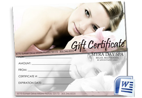 Gift Certificate Template