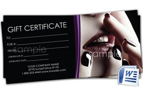 Free printable beauty gift vouchers