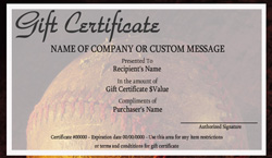 Baseball Gift Certificate Templates Easy To Use Gift Certificates